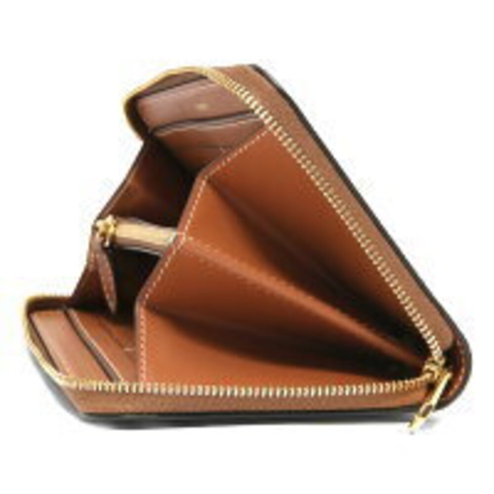 Burberry Briar Elmore Wallet Beige Long Check Brown - Picture 4 of 5